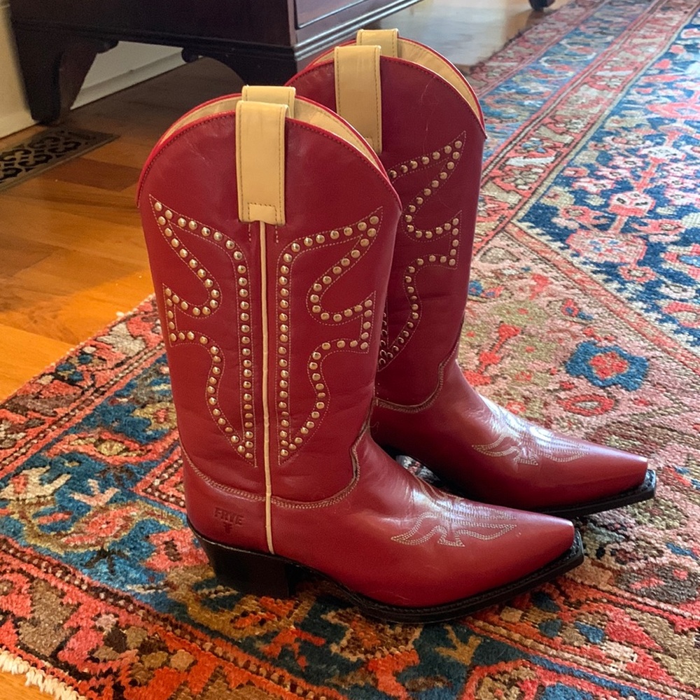 Frye cowboy boots size 6